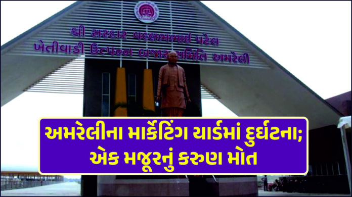 અમરેલીના નવા માર્કેટિંગ યાર્ડમાં એક મજૂરનું મોત